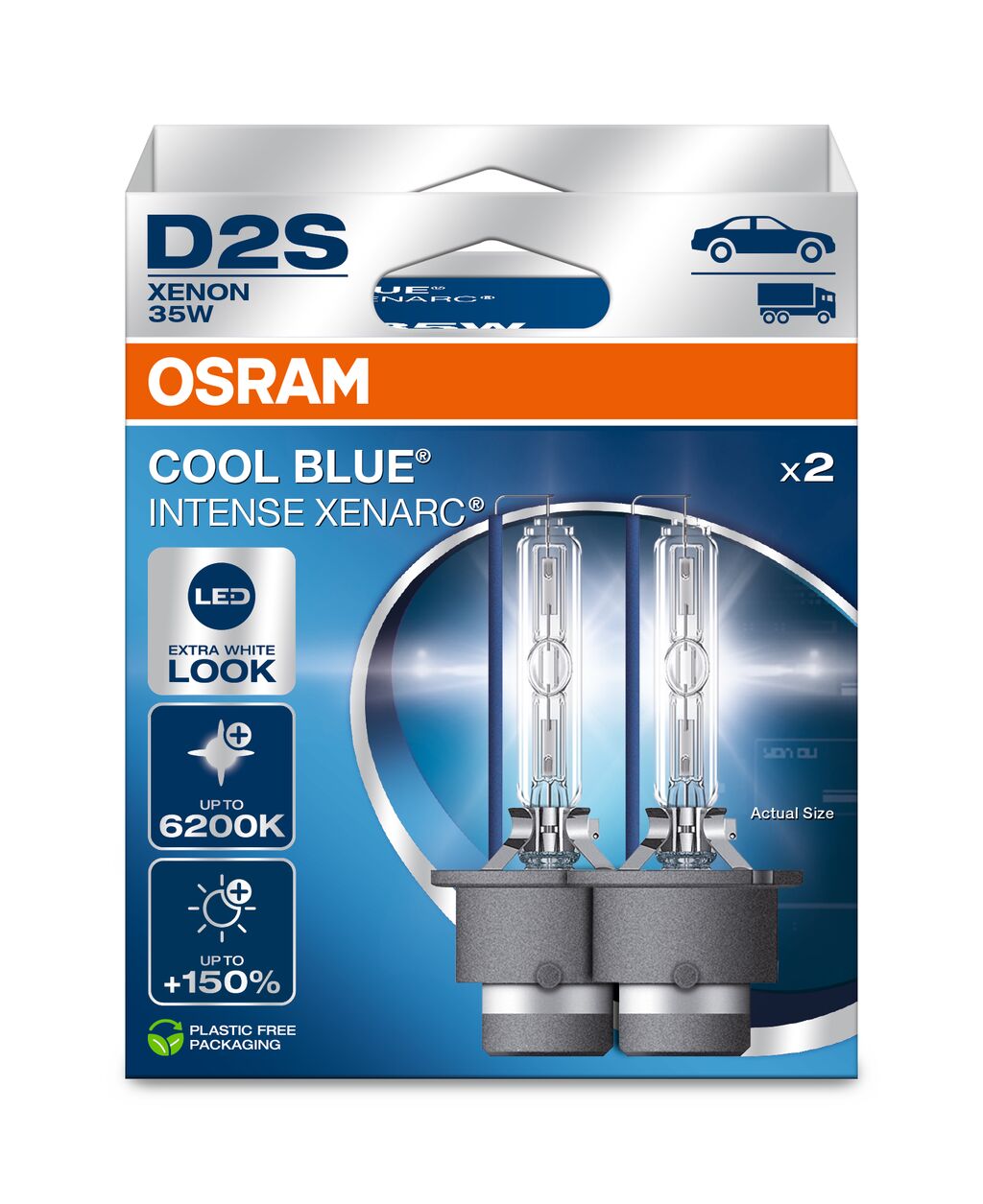 OSRAM XENARC COOL BLUE INTENSE D2S DUOBOX ECO